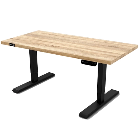 Biurko elektryczne 180x80x2,5 | Dąb sonoma | 1 silnik 2 segmenty