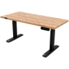Biurko elektryczne 140x80x2,5 | Dąb craft złoty | 2 silniki 3 segmenty
