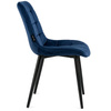 Krzesło welurowe | Granatowe