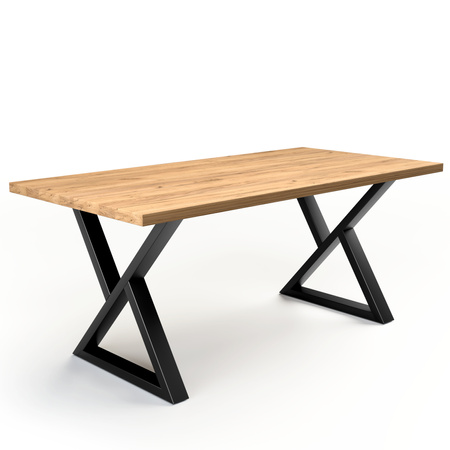 Stół i 6 krzeseł welurowych z poduszką | 160x80