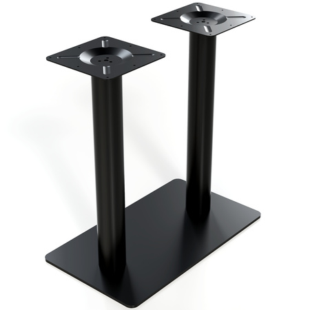 Podwójna podstawa stolika postument czarny 72x70x40