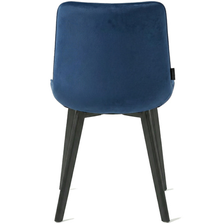 Krzesło welurowe | Granatowe