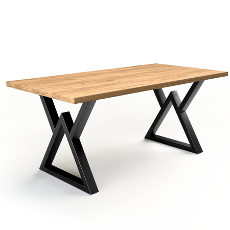 Stół i 6 krzeseł welurowych z poduszką | 160x80