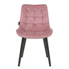 Krzesło welurowe | Pudrowy róż