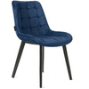 Krzesło welurowe | Granatowe