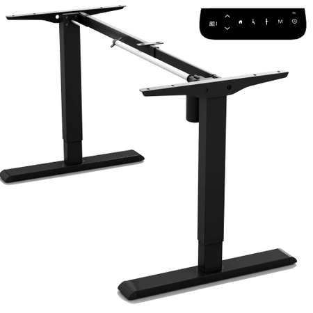 Biurko elektryczne 140x70x2,5 | Białe | 1 silnik 2 segmenty