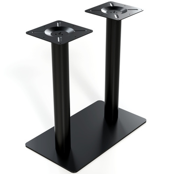 Podwójna podstawa stolika postument czarny 72x70x40