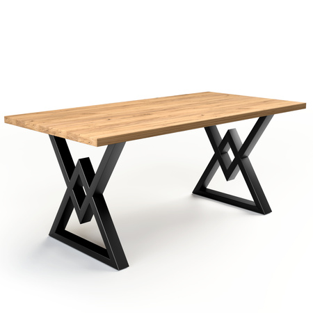 Stół i 4 krzesła welurowe z poduszką | 140x80