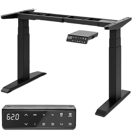 Biurko elektryczne dębowe 140x80x3 | 200 kg | 100% Dąb naturalny