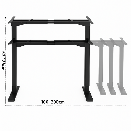 Stelaż biurka elektryczny - 2 silnikowy - 200 kg