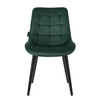 Krzesło welurowe | Ciemnozielone