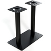 Podwójna podstawa stolika postument czarny 72x70x40