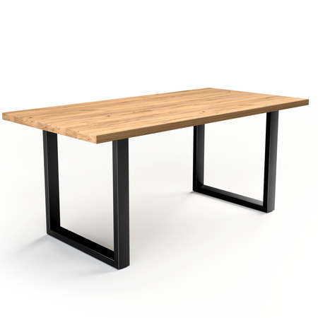 Stół i 4 krzesła welurowe z poduszką | 160x80