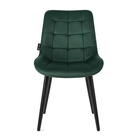 Krzesło welurowe | Ciemnozielone