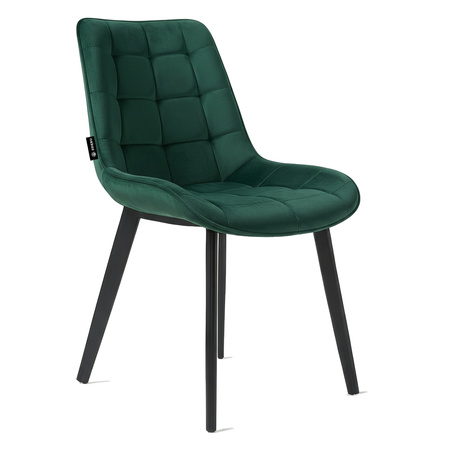 Krzesło welurowe | Ciemnozielone